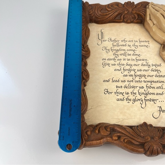 Vintage Lord’s Prayer Picture Wall Art - Picture 4 of 8